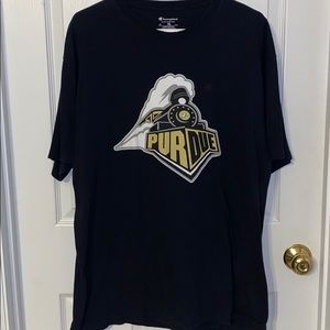 Champion black Purdue logo T-shirt